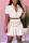 White Sexy Short Sleeve Short Skirt Set (Without Belt)