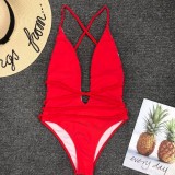 Red Sexy Fashion One-piece Swimsuit