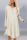Beige Sexy Cap Sleeve Long Sleeves V Neck Swagger Knee-Length Patchwork Solid 