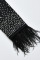 Black Fashion Sexy Patchwork Hot Drilling Hollowed Out V Neck Long Sleeve Dresses