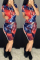 RedBlue Fashion Casual Printed Short Sleeve Shorts Set
