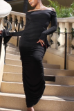 Black Fashion Sexy Halter Top Skirt Two-piece Set