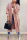 Pink Fashion Casual Loose Print Coats