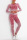 Burgundy Casual Print Patchwork O Neck Long Sleeve Three Pieces