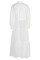 White Casual Patchwork Solid Mesh Without Belt Mandarin Collar Irregular Dress Plus Size Dresses