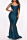 Turquoise Sexy Elegant Solid Split Joint Spaghetti Strap Trumpet Mermaid Dresses