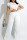 White Fashion Casual Solid Basic O Neck Short Sleeve Two Pieces