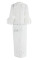 White Casual Solid Hollowed Out Split Joint O Neck Straight Plus Size Dresses