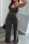 Dark Gray Fashion adult Ma'am OL Print Two Piece Suits Straight Sleeveless Two Pieces