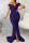 Purple Sexy Elegant Solid Split Joint Slit Fold V Neck Straight Dresses