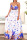 White Sexy Print Patchwork Spaghetti Strap A Line Dresses