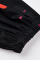 Black Casual Print Split Joint Off the Shoulder Loose Jumpsuits
