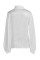 White Casual Lantern Sleeve Chiffon Shirt
