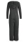 Grey Elastic Fly Mid Solid Loose Pants Jumpsuits & Rompers