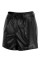 Black Fashion Casual Solid Basic Regular Mid Waist Shorts
