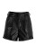 Black Fashion Casual Solid Basic Regular Mid Waist Shorts