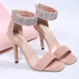 Pink Fashion Sexy Patchwork Pointed Shoes