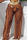Coffee Sexy Solid Tassel Hollowed Out Patchwork Straight High Waist Straight Solid Color Bottoms