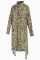 Leopard print Sexy Leopard Turndown Collar Plus Size