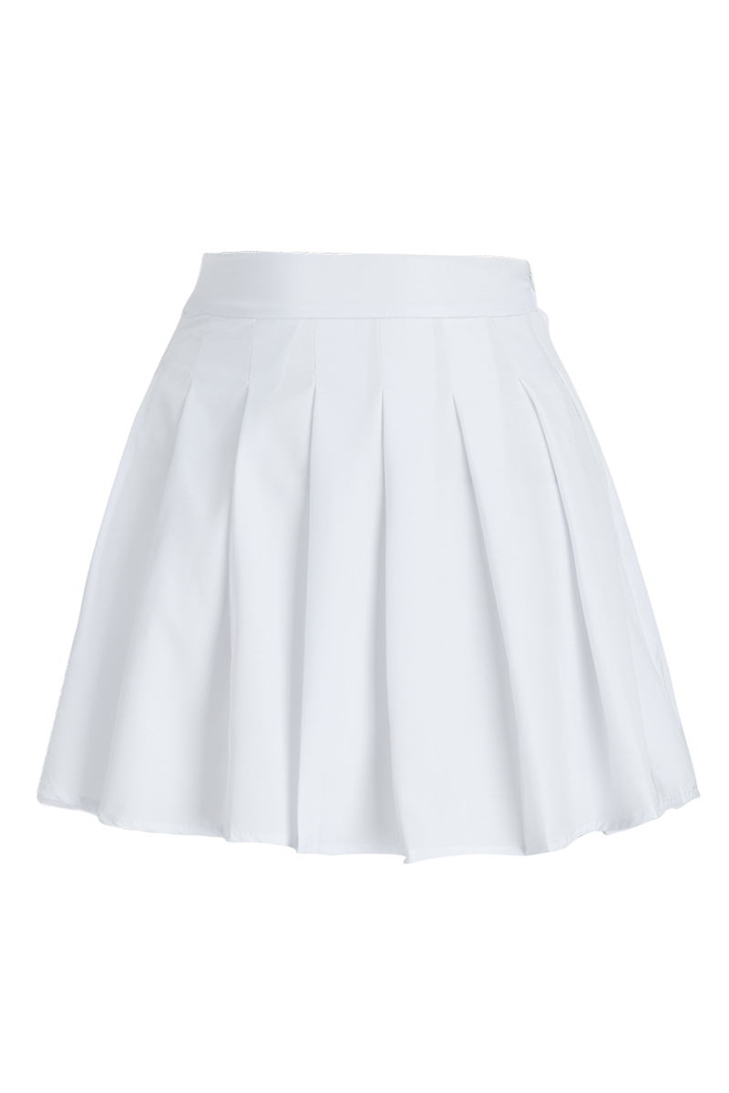 Fashion Sexy Cyan Pleated Short Skirt