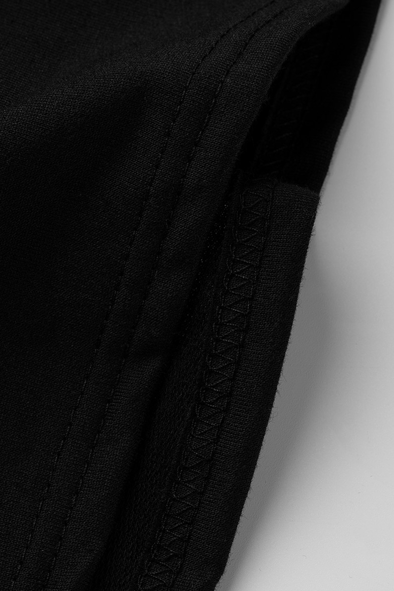 Wholesale Black Fashion Casual Oblique Collar Long Sleeve Regular ...