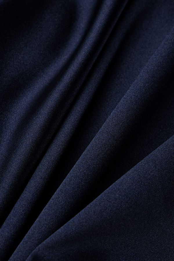 Wholesale Tibetan Blue Fashion Casual Solid Frenulum V Neck Long Sleeve ...