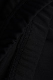 Dark Gray Celebrities zipper Solid Fluorescent Plus Size