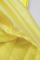 Yellow Fashion Sexy Sleeveless Skirt Two-piece Set