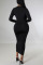 Tangerine Sexy Solid Patchwork V Neck One Step Skirt Dresses