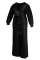 Black Casual Patchwork Sequins V Neck Plus Size Jumpsuits