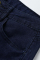 Dark Blue Fashion Casual Butterfly Print High Waist Regular Denim Jeans