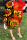 Red Fashion Casual Print Hollowed Out O Neck Long Sleeve Dresses