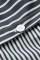 Blue Fashion Casual Striped Print Split Joint Frenulum Turndown Collar Shirt Dress (Without Belt)