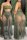 Olive Green Fashion Sexy Solid Patchwork Backless Strapless Sleeveless Two Pieces Swimwears