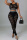 Black Fashion Sexy Solid Split Joint See-through Vests Shrugs O Neck Sleeveless Two Pieces