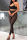 Black Fashion Sexy Striped Patchwork See-through Backless Halter Sleeveless Two Pieces