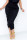 Black Fashion Casual Solid Split Joint Fold Regular High Waist Conventional Solid Color Bottoms