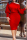 Red Fashion Casual Solid Basic Oblique Collar Long Sleeve Dresses