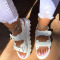 Light Brown Fashion Casual Patchwork Opend Comfortable Out Door Wedges Shoes