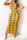 Yellow Fashion Sexy Print Backless Spaghetti Strap One Step Dresses