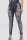 Blue Denim Zipper Fly Button Fly High Hole Zippered Pocket washing pencil Pants Pants