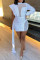 White Fashion Sexy Patchwork Sequins See-through Turtleneck Long Sleeve Dresses