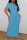 Light Blue Casual Solid Patchwork Turndown Collar Straight Dresses