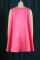 Pink Celebrities Solid Split Joint With Bow O Neck A Line Dresses
