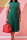 Green Casual Solid Patchwork O Neck Straight Dresses