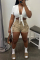 Black Fashion Casual Solid Patchwork Regular High Waist Shorts