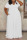 White Casual Solid Patchwork V Neck Straight Plus Size Dresses
