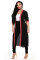 Black cardigan Patchwork Long Sleeve 