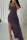 Purple Sexy Casual Solid Backless Slit Spaghetti Strap Long Dress