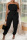 Black Casual Solid Patchwork Strapless Regular Jumpsuits